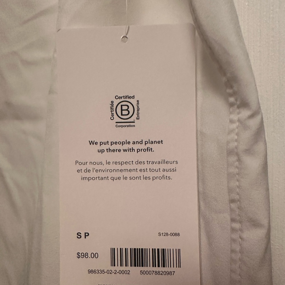 Athleta Urbanite II Sleeveless, Stretchy,White, Button Women's Camisole Size S - Picture 5 of 10